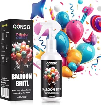 Balloon Shine Spray For Latex Balloons to Last Longer and Shine for Outdoor Party Home Decoration Commercial Activities Exhibitions Wedding Decoration School Activities - 8.45 oz