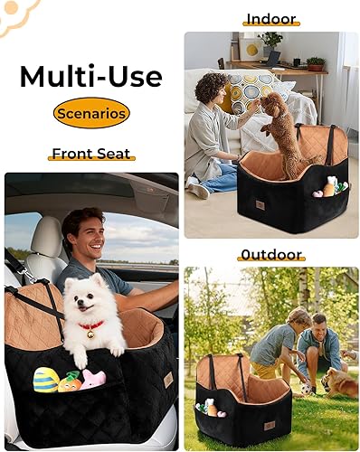 Miniatura 7 de Elevador de asiento de coche para perro asiento de automóvil para mascotas de espuma viscoelástica de alta densidad 30D para perros pequeñosmedianos