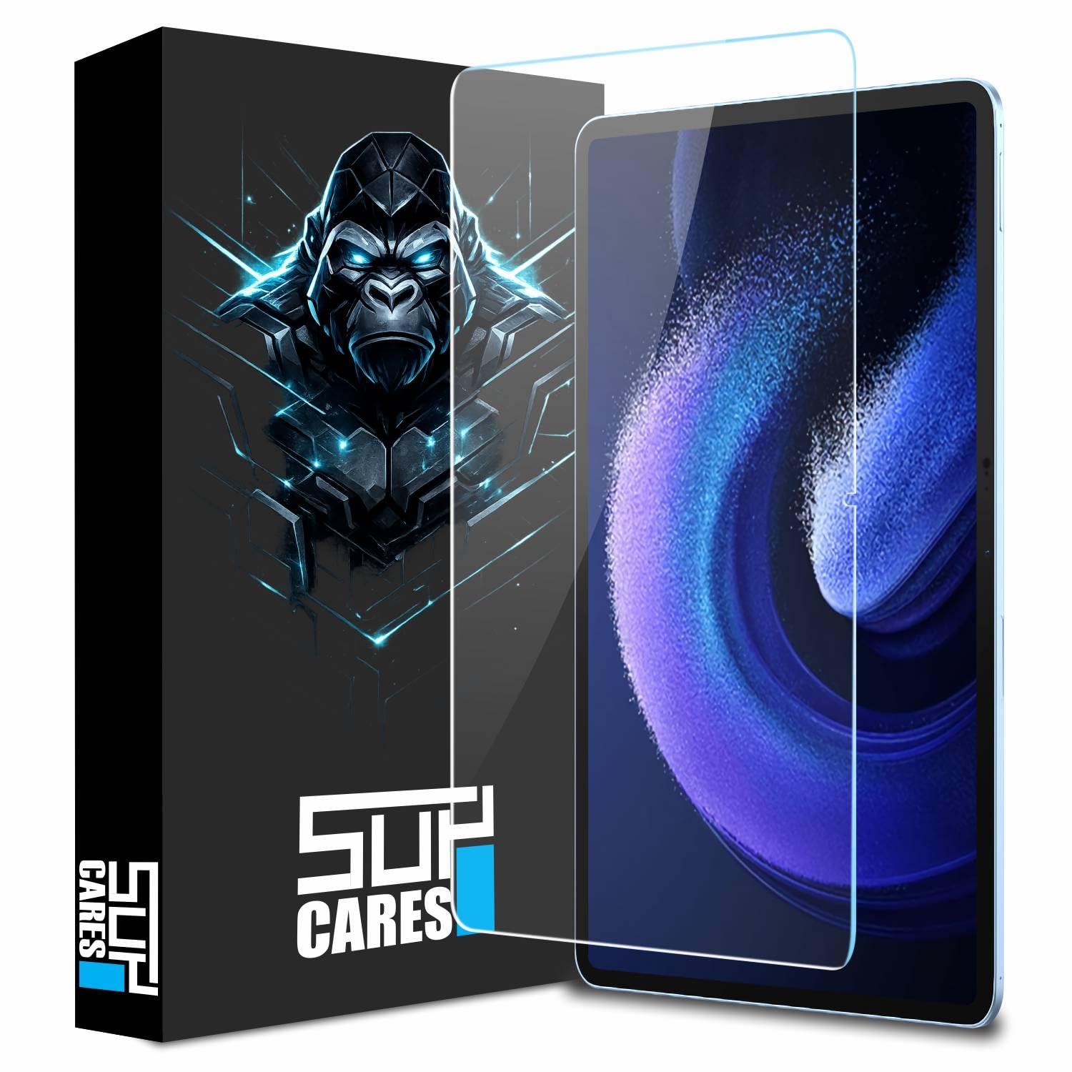 SupCares Tempered Glass for Xiaomi Pad 6 and Xiaomi Pad 6 Pro (11 Inch) With Installation Kit | Military-Grade Gorilla S