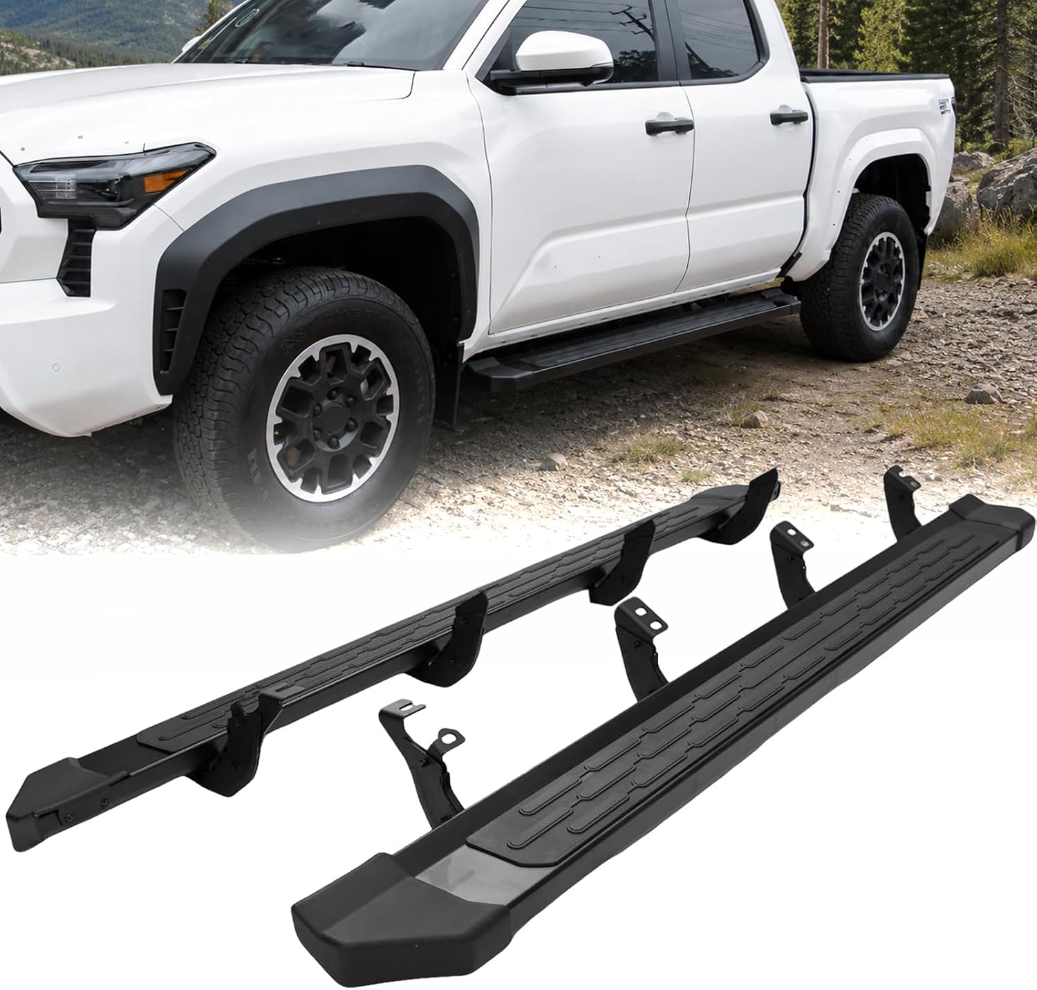 Estribos Laterales 6 Pulgadas para Toyota Tacoma Doble Cabina 2024-2026 miniatura 1