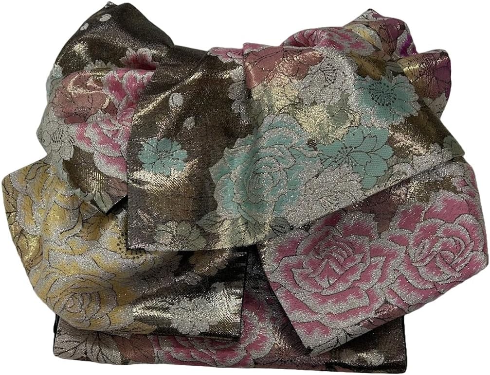 正絹総絞りお被布 巾着セット 亀甲 青海波に花丸紋模様 ベビーピンク