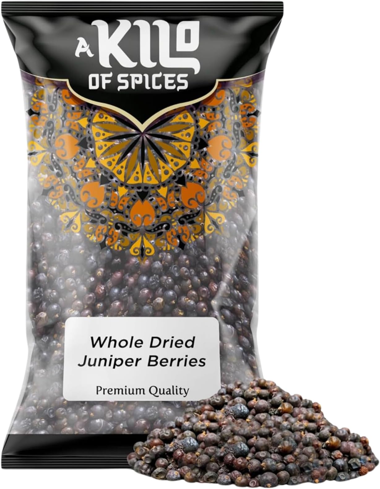 A Kilo of Spices | Premium Juniper Berries Dried 1 Kg | Spice for Cooking, Baking, Herbal Remedies & Natural Health Benefits | Aromatic Flavour for Meats, Sauces & Gourmet Dishes