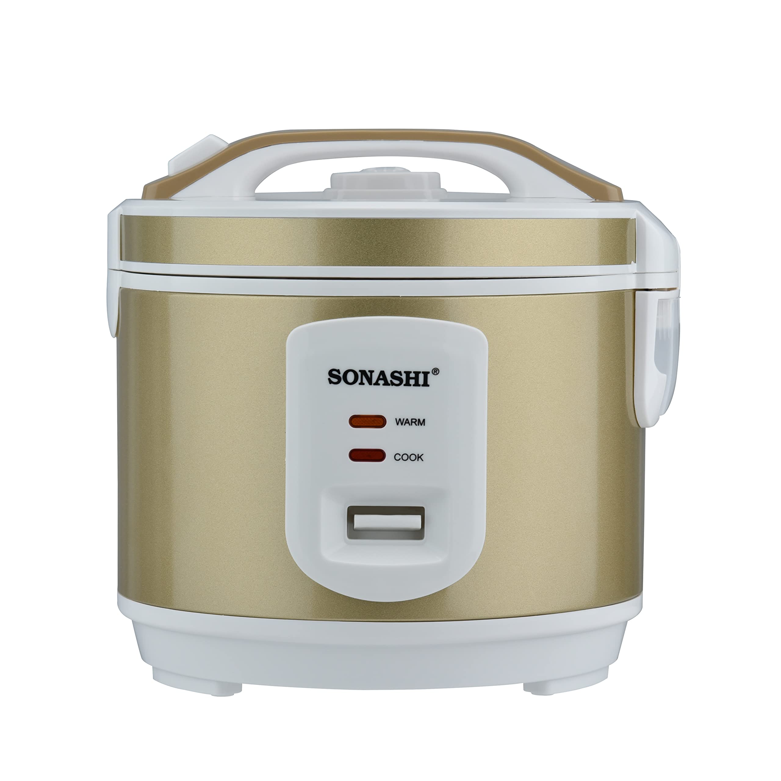 Sonashi 1.5L Rice Cooker with Steamer SRC-515 - Removable Cooking Pot, Auto Shut Off Function, And Measuring Accessories | Electric Kitchenware