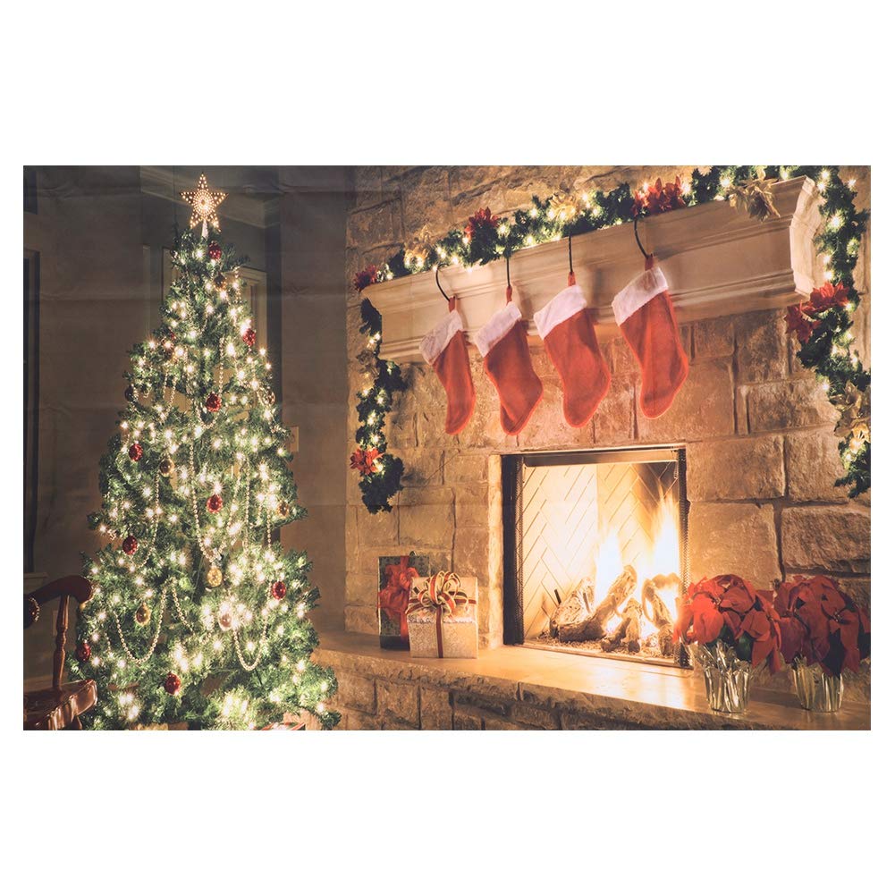 Tapiz Navideño Decorativo 150x130 Cm - Para Pared, Chimenea O Árbol De Navidad, Tela De Poliéster, Diseños Festivos