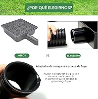 Vista 3 de Extensiones de Bajante de Canalón, Extensor de Bajante de Perfil Bajo con Cuenca de Captación Sin Excavación Profunda de Cuenca de Captación