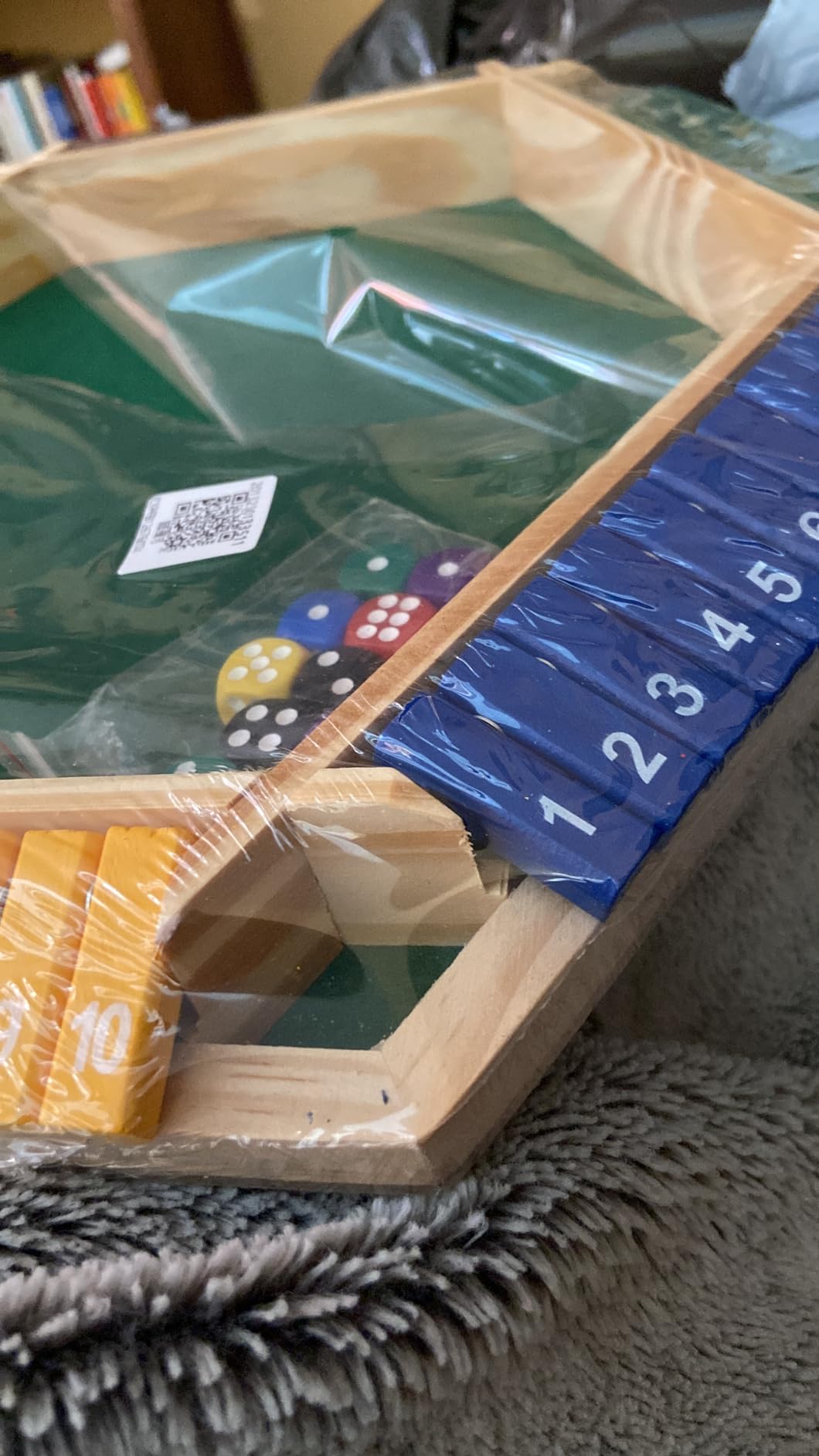 Juego De Mesa 'Shut The Box' De Madera - 4 Lados, 10 Números, Ideal Para Fiestas Y Familia