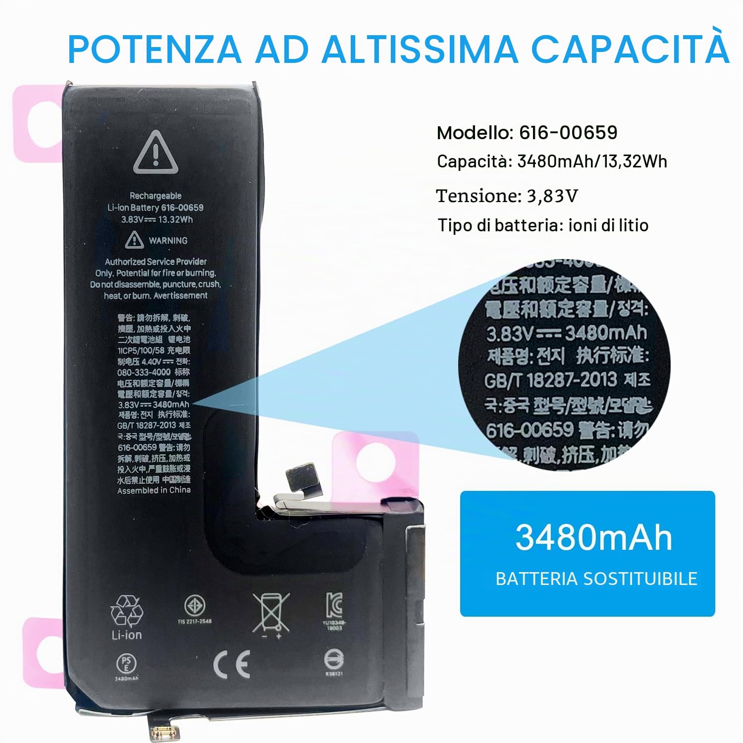Batería Pila Para iPhone 11 Pro A2215 A2160 Original | Meses sin interés