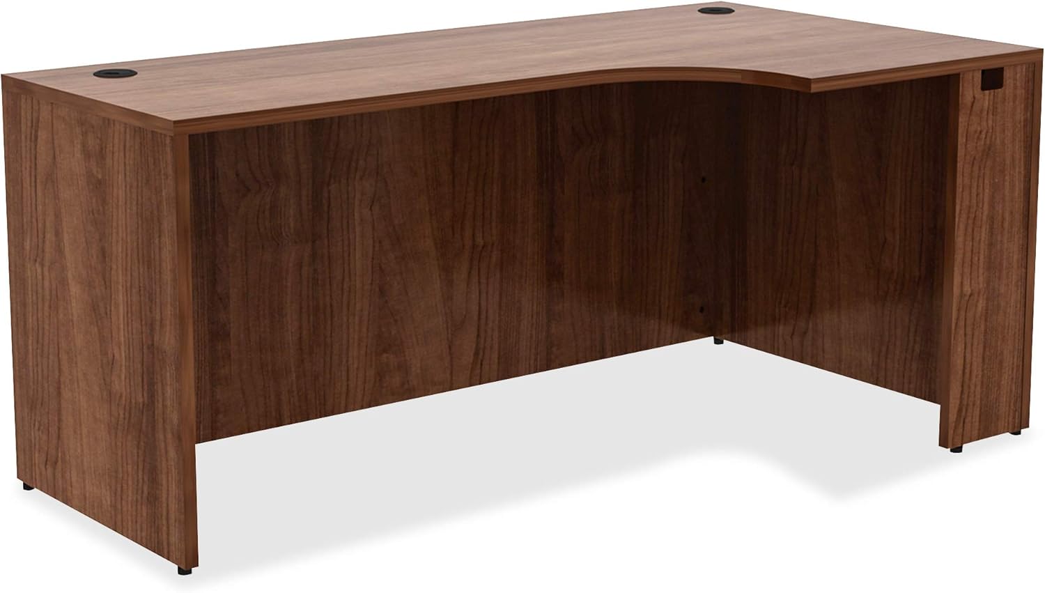 Lorell Essentials Credenza, Walnut Laminate