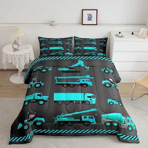 Miniatura 8 de Juego de ropa de cama de camión de bomberos  Juego de edredón de bomberos y policía para decoración de habitación de niños  Juego de edredón ligero