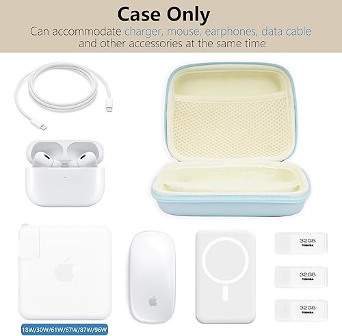 Miniatura 5 de Funda de carga para Macbook, bolsa organizadora electrónica portátil de tecnología, bolsa de almacenamiento grande de viaje para accesorios de