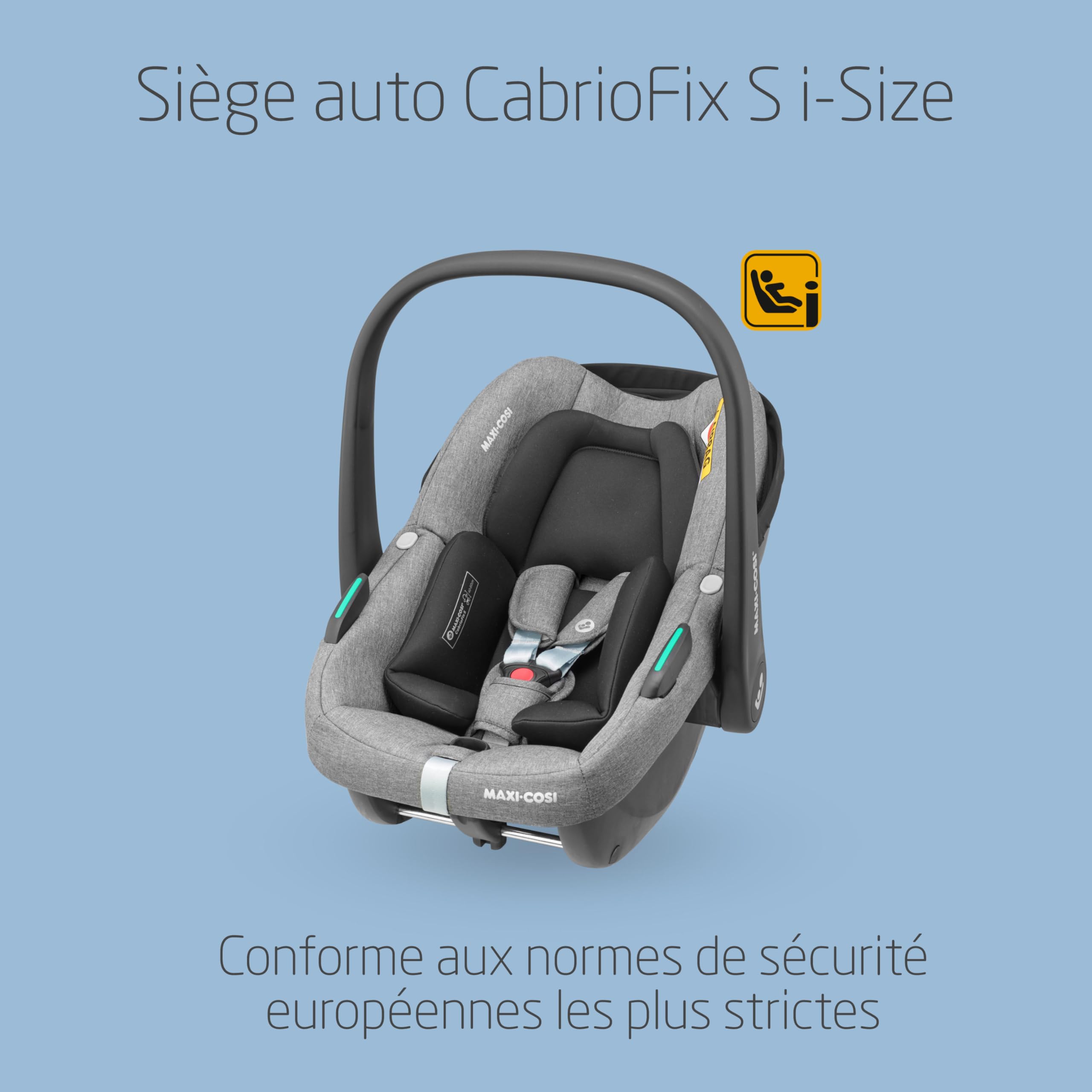 Maxi Cosi Zelia Select Trio, Poussette 3 en 1 Avec Siège auto, 0-4 ans (0-22 kg), Pliage D'une Seule Main, Poussette Trio Compacte et Réversible, Avec Siège auto Bébé CabrioFix S i-Size, Gris