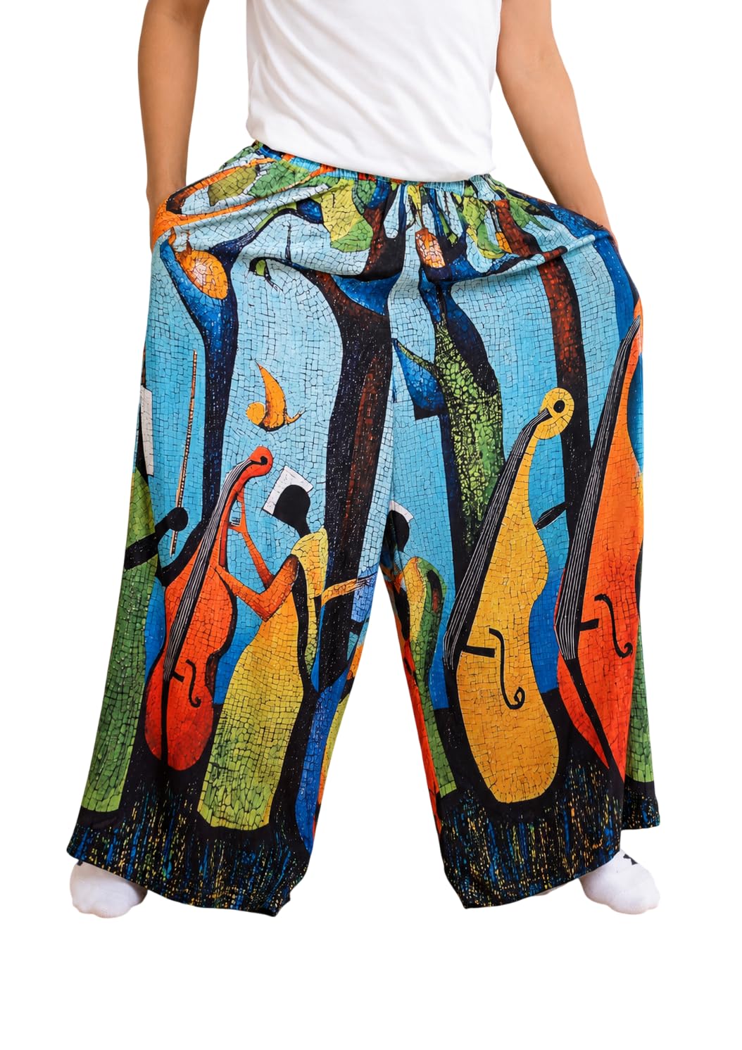 The Teacher Modal Cotton Pyjamas for Men & Women | Relaxed Fit Soft Breathable Sleepwear Nightwear Lounge Pants Both Side Pockets Daily Casual Wear Art Print-image-47