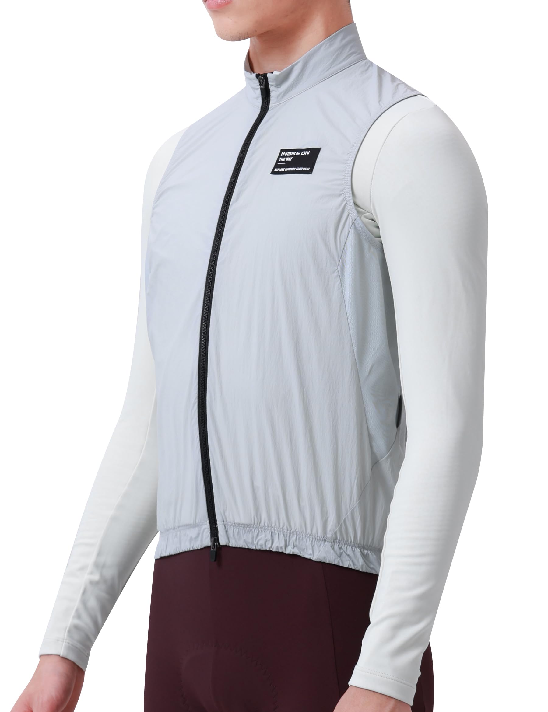 INBIKE Gilet de Cyclisme Coupe-vent Homme Léger Veste Velo Sans Manches Respirant