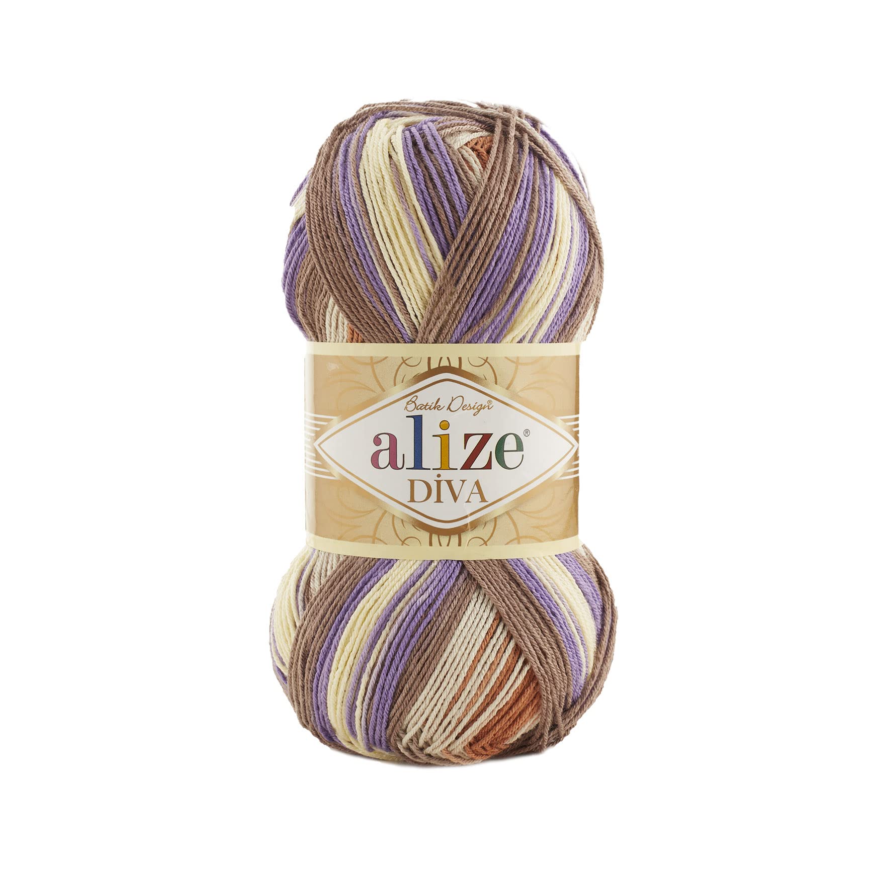 Diva Batik Design Hand Knitting Yarn 1PC (Color no. 7391)
