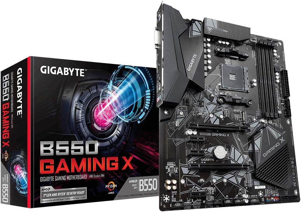 Gigabyte AMD B550 GAMING X ATX Motherboard for AMD AM4 CPUs Gigabyte AMD B550 GAMING X ATX Motherboard for AMD AM4 CPUs