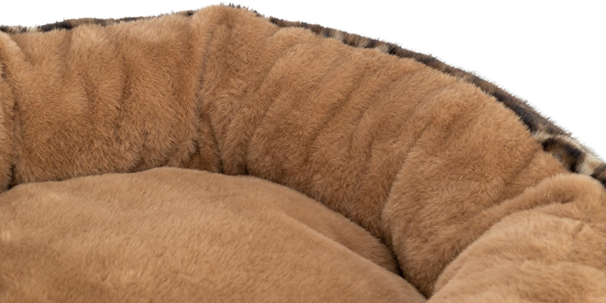TRIXIE Letto per cani Leo, rotondo, morbido, marrone chiaro/marrone, Ø50 cm, comodo letto per cani con morbida fodera in peluche - 374241