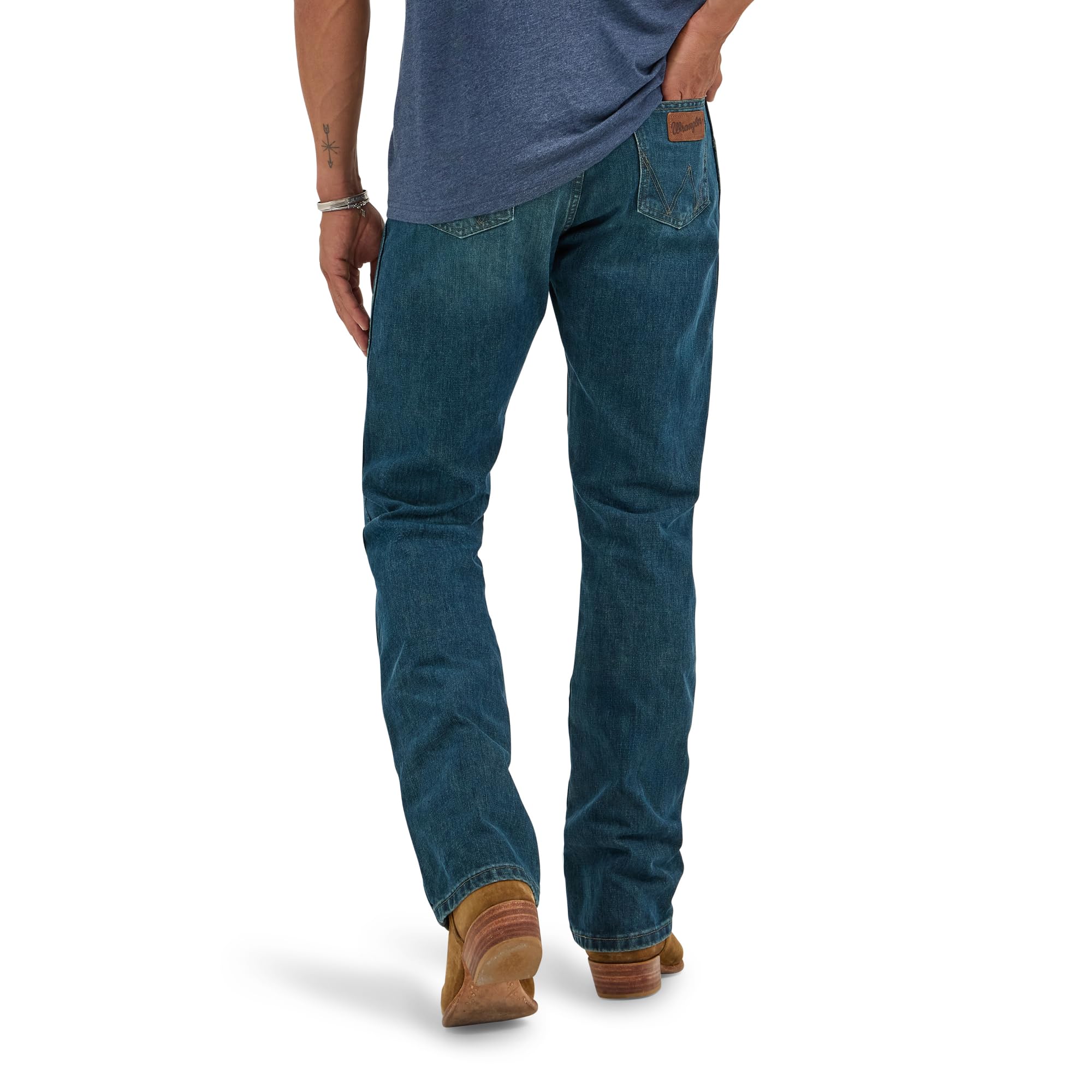 Wrangler Herren Jeans Retro Slim Fit Boot Cut Jeans