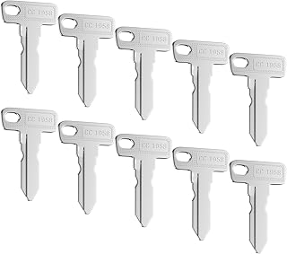Panglong Club Car Key, Ignition Keys fits Club Car Golf Cart-DS, Precedent and Tempo, 10PCS, Replace OEM#1012505