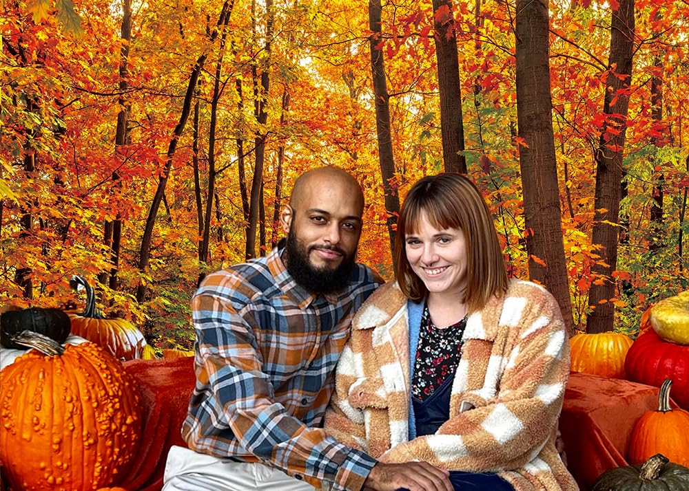 Fotohintergrund „Herbstwald Mit Ahornblättern“ – 1,8 X 2,4 M Vinyl, Für Foto-Shootings, Deko & Herbst-Partys