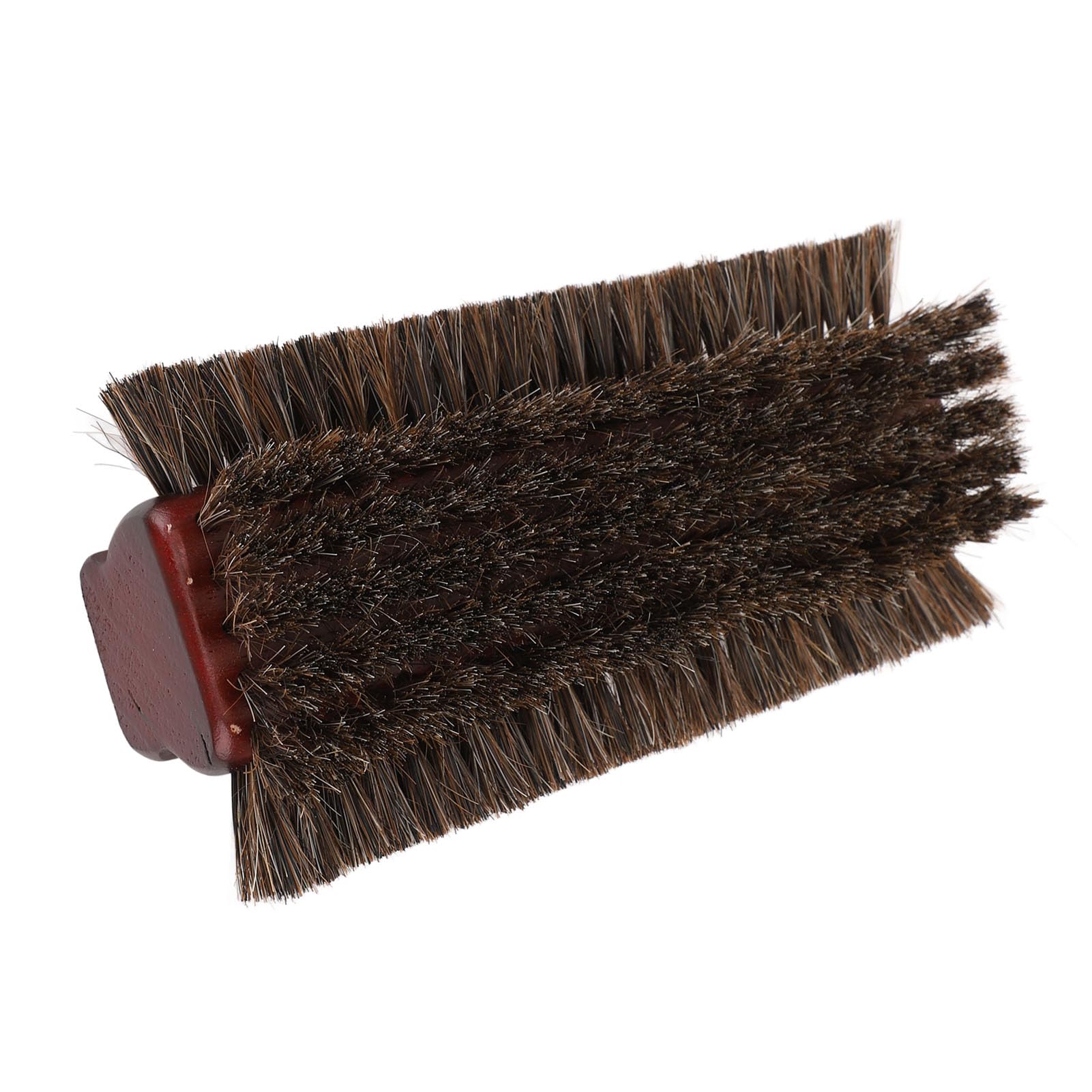 Cepillo para Mesa de Billar, Limpiador de Billar de 3 Caras de Madera de Primera Calidad, Pelo de Caballo Burdeos para Entusiastas