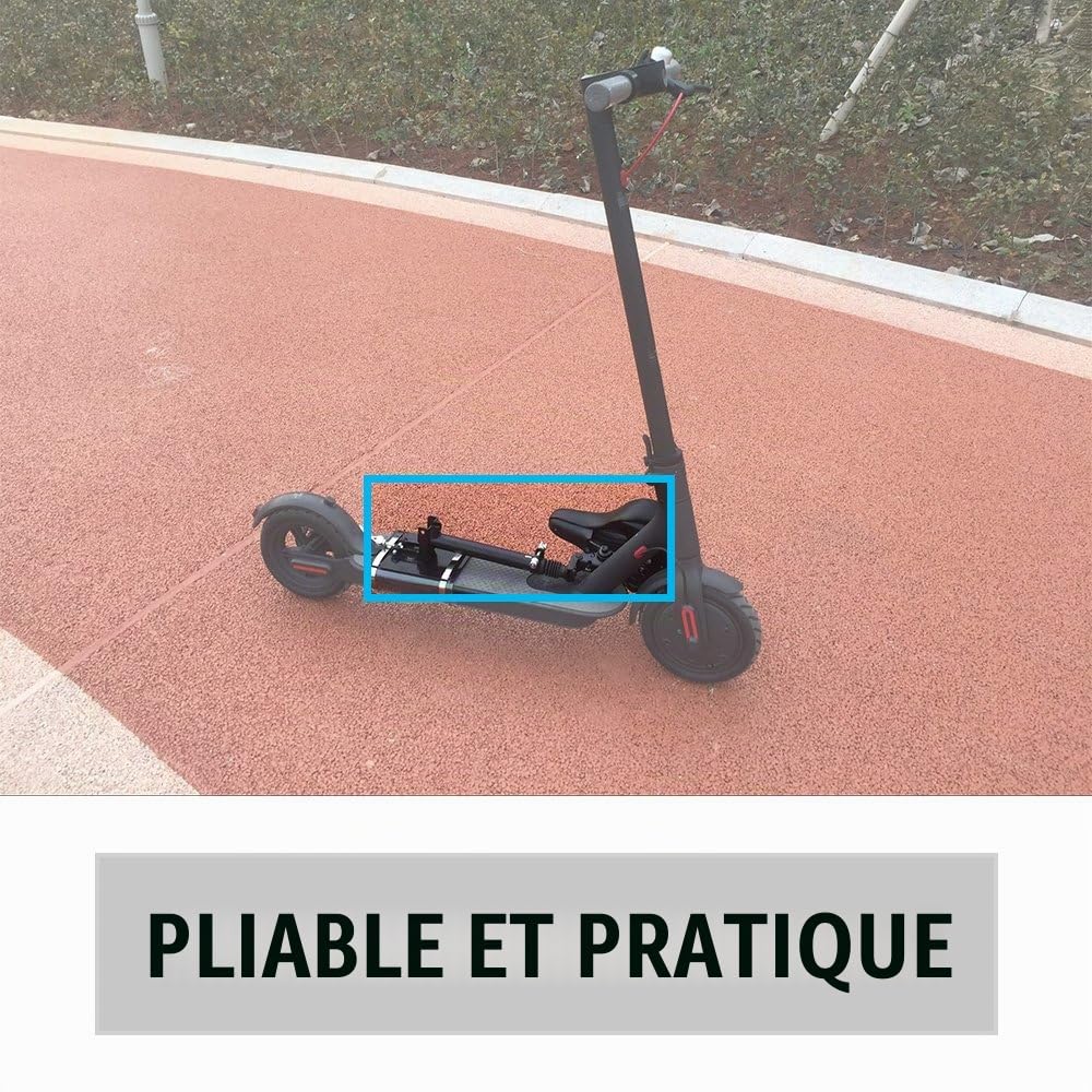 Lixada Selle Compatible avec Xiaomi Mijia M365 Scooter Électrique, Pliable Hauteur Réglable Absorbant la Chaise Pliante de Siège