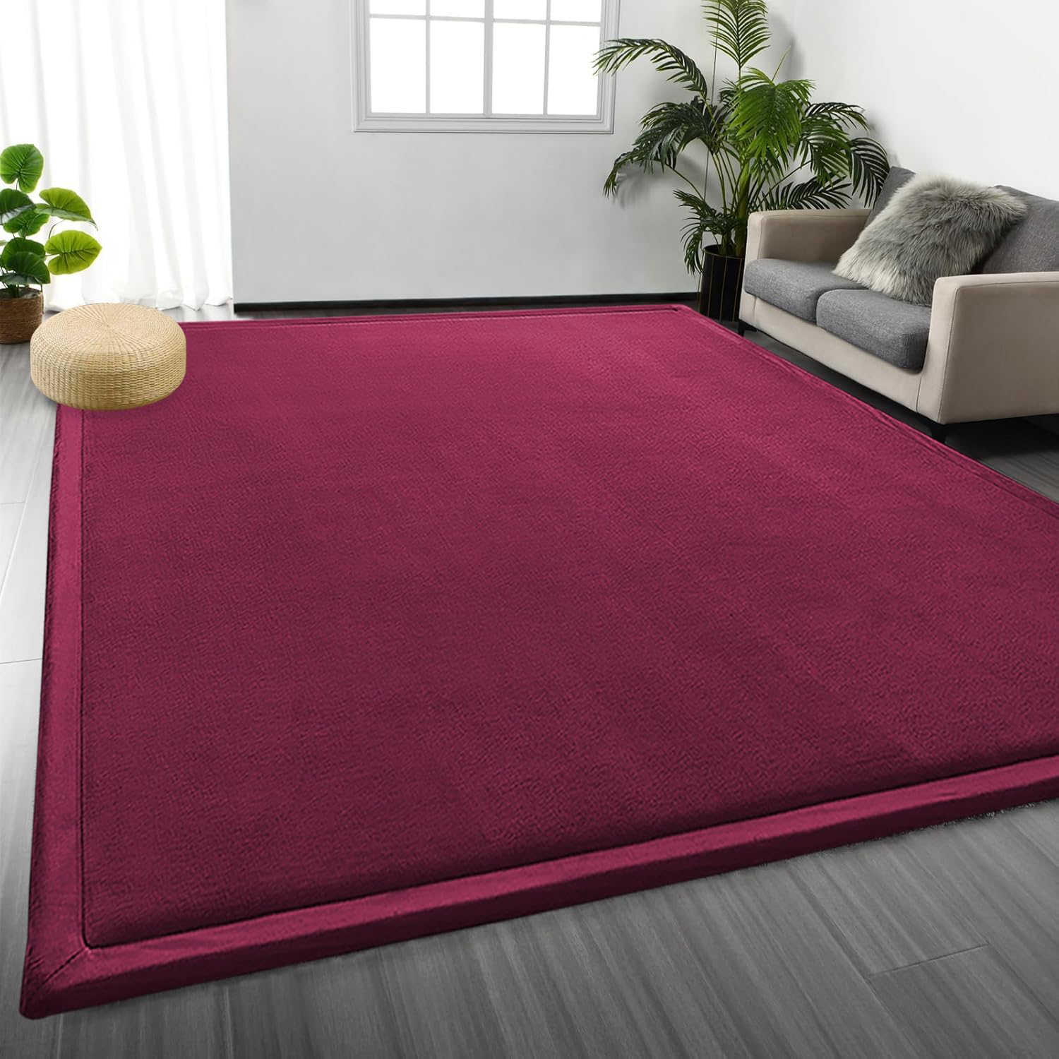 Tapis antidérapant en velours éponge épais pour le yoga au sol