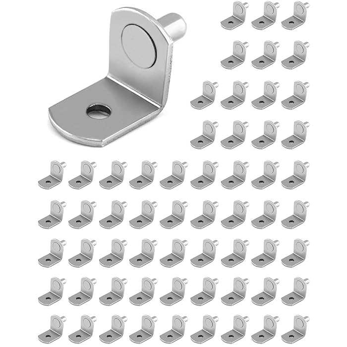 Buy QWORK 60 Pcs Shelf Support Pegs, 5mm L Shape Kitchen Cupboard Shelf