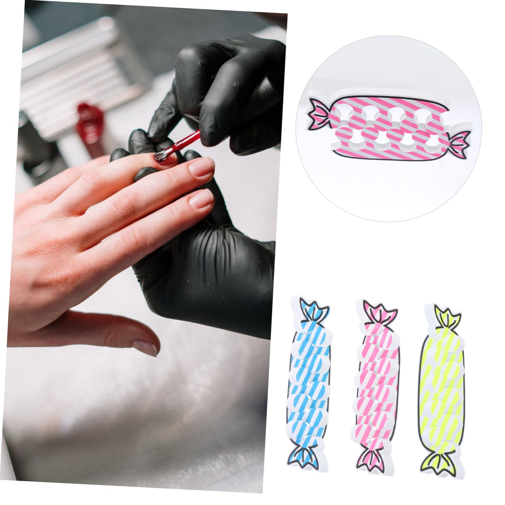 IWOWHERO 24pcs Toe Separators for Men Women Toe Separator Bunion Relief Tool Nail Art