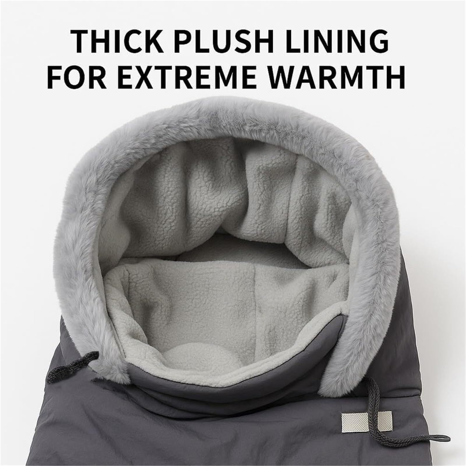 Gorro térmico Grueso con Forro de Felpa y mascarilla, Gorro Invierno una Pieza, cálido Resistente al Viento, pasamontañas esquí Polar 3 en 1(Khaki)