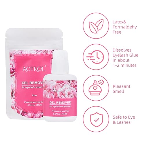 Vista 63 de Pegamento de pestañas UV de 0.1 fl oz para extensión de pestañas, kit de pegamento adhesivo para pestañas con almohadillas negras para los ojos, 20