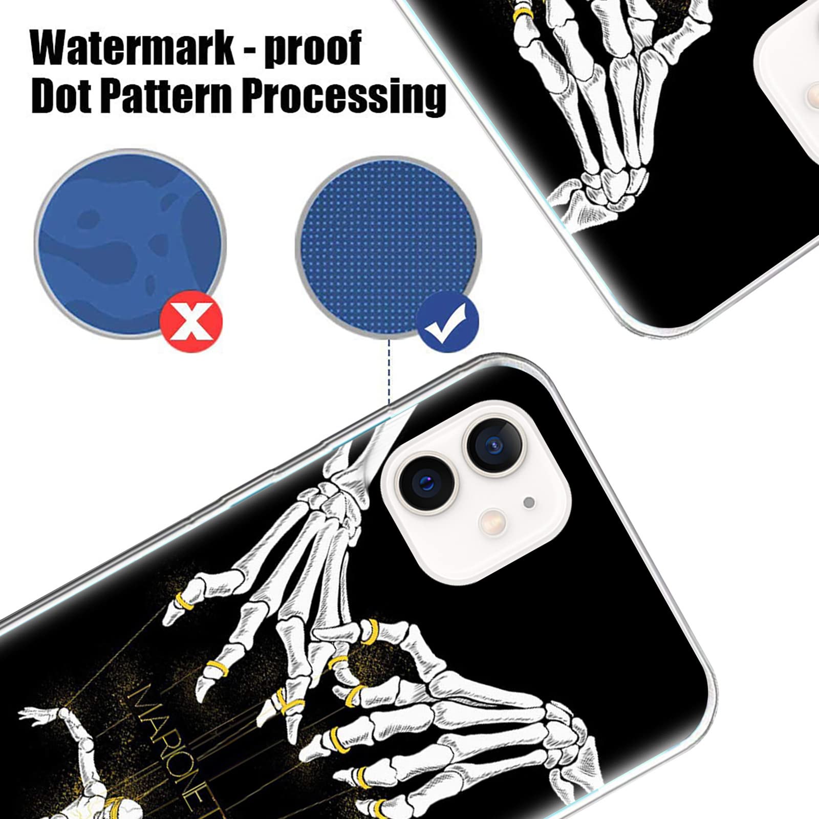 Custodia Per Cellulare Per Halloween, Compatibile Con Apple IPhone 14 Plus, Trasparente [resistente Agli Urti] In Morbido Silicone [antigraffio] TPU Bumper Ultra Sottile Con Motivo Floreale