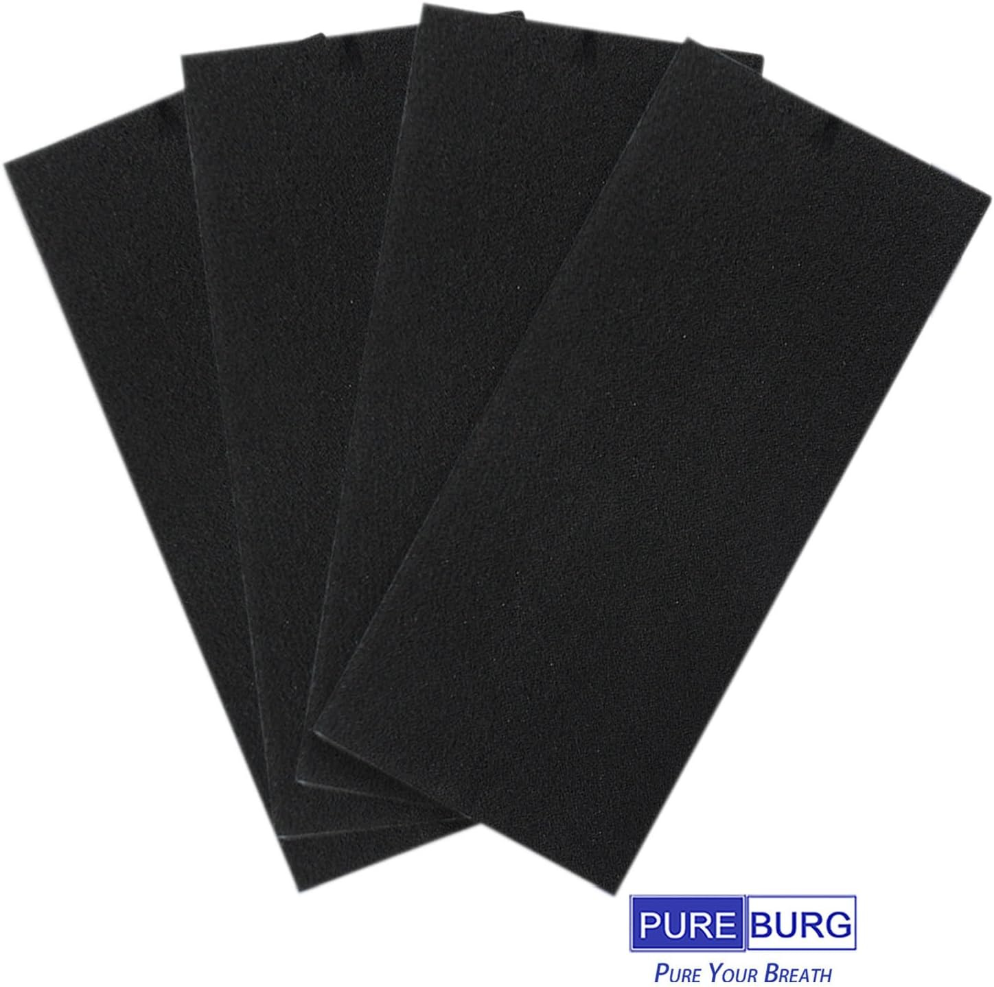 PUREBURG 990051000 Replacement True HEPA Filter Set Compatible with Hamilton Beach TrueAir 04383 04384 04385 04386 Compact Pet Air Purifier, H13 Activated Carbon 2-Pack