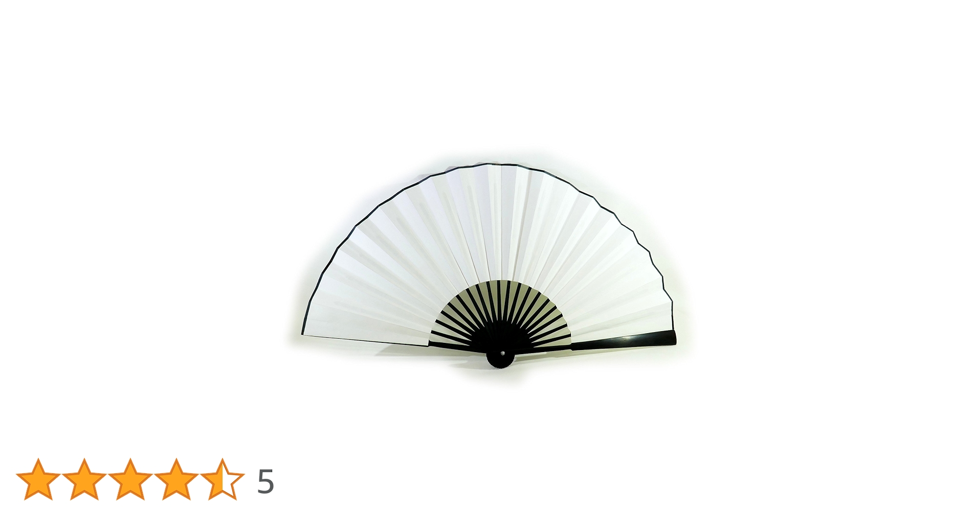 Amazon | 飾り扇子 超ビッグ50cm 白 504998 白扇子 超大きい