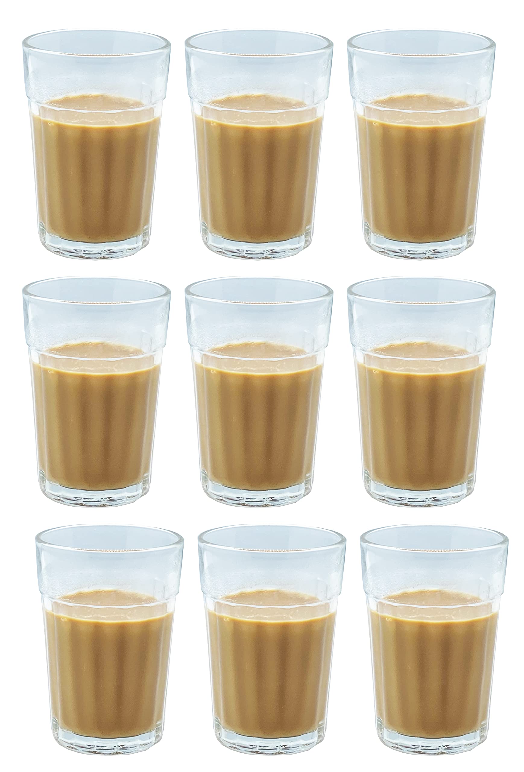 Verres à thé traditionnels 150ml Awadh en verre résistant de style tapri