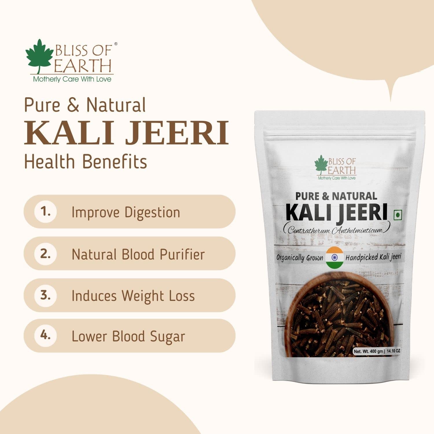 Bliss of Earth 100gm Kali Jeeri Bitter Cumin, Kadwa Jeera &100gm Star Anise Whole spices, Chakra Phool,Organic Good for Health - Image 7 thumbnail