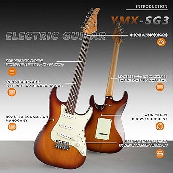 Amazon | EART Electric Guitar SSS Single Coil Pickups,6