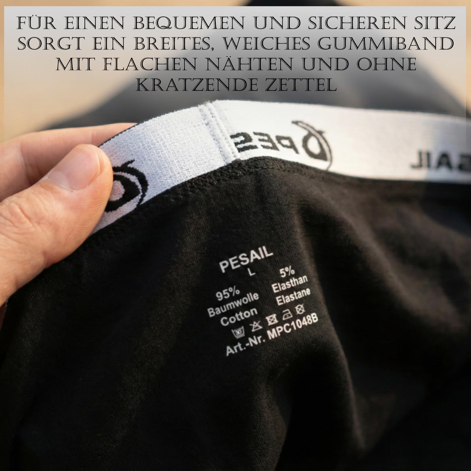 Herren Boxershorts, langes Bein, Baumwolle, 4er/8er Pack, Gr. M-6XL