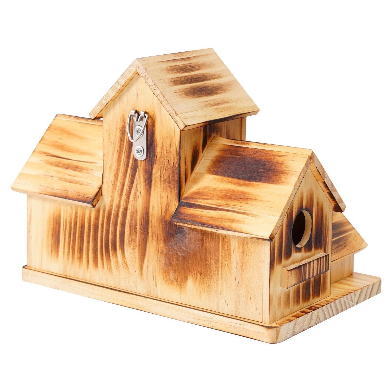 Handgefertigtes Kolibri-Vogelhaus Aus Zedernholz – Mit 6 Einfluglöchern, Wetterfest, Perfekt Für Garten, Terrasse Oder Hof