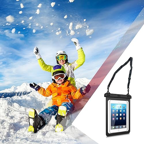 Miniatura 7 de VHOPMORE Funda impermeable para tablet de 10.5 pulgadas, bolsa seca para iPad Pro 10.5, iPad 2020 10.2, iPad 9.7, iPad Air 3, Air 2, Galaxy Tab A