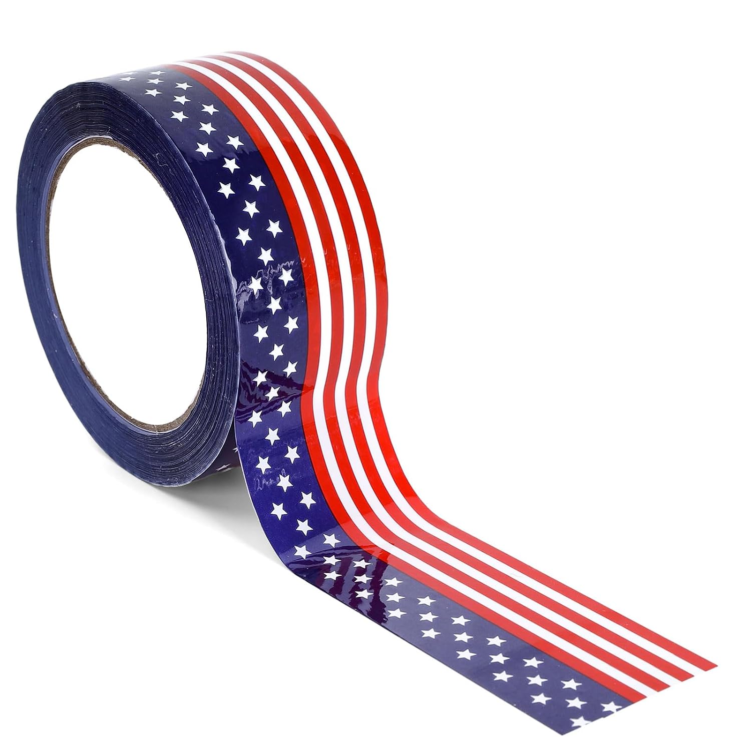 Whaline Patriotic Packing Tapes 250th Anniversary 4th of July American Flag Decorative Tape Waterproof Independence Day Shipping Tape for Small Business Gifts DIY Crafts Box Cartons Decor