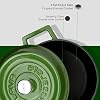 Lava Metal Casting Round Cookware, 20cm, Green