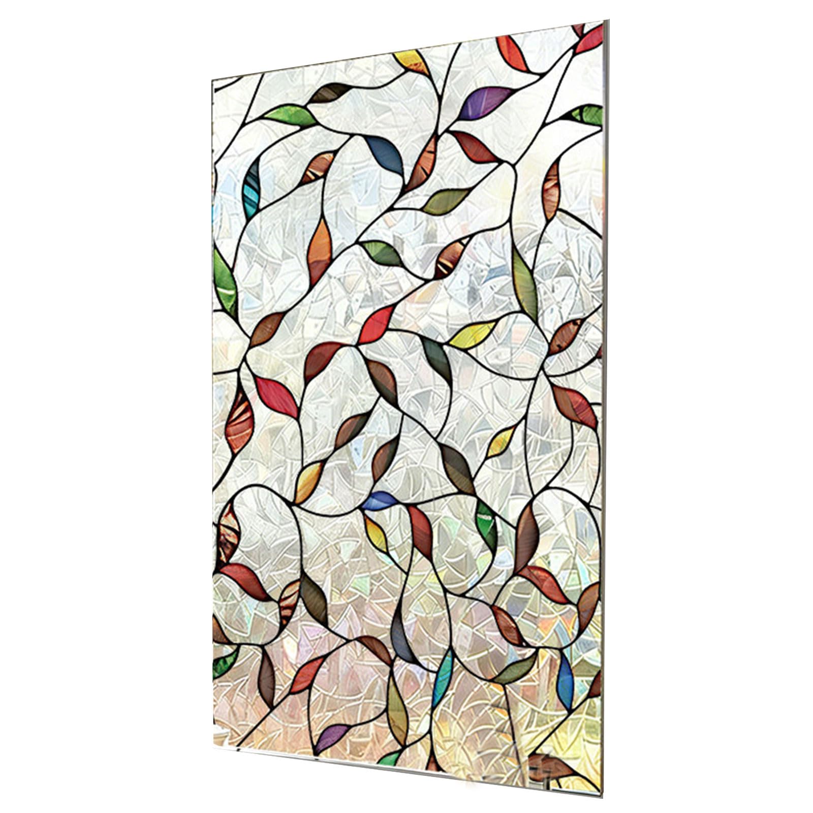 our fave Window Privacy Film Statics Cling Without Glues Heat Control Sun Blocking for Home Offices Decorative Glass Cover Easy Apply Window Film