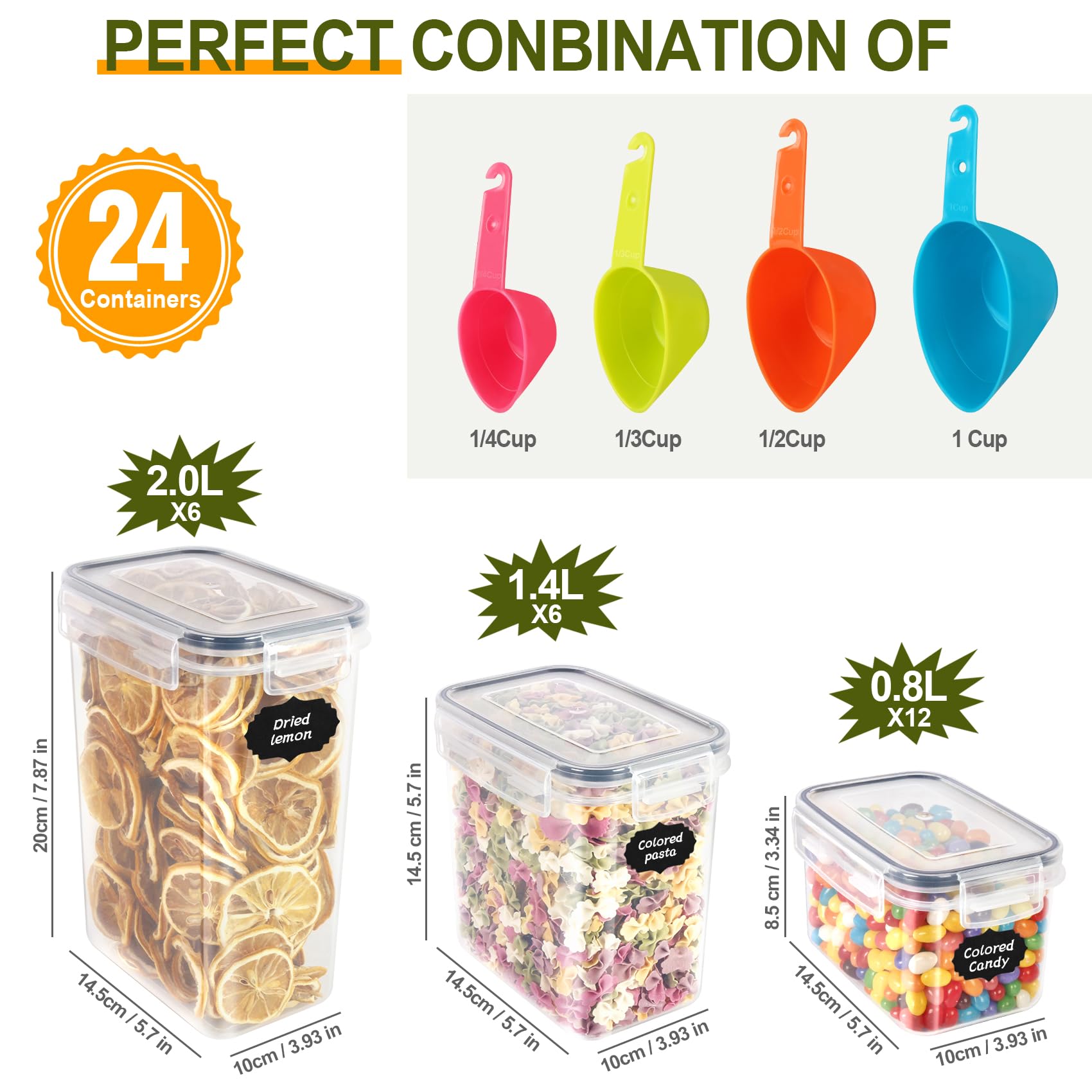 Cinnani Contenitori Per Snack Con 9 Scomparti E Coperchio – Scatola Portatile Con Manico Per Frutta, Noci E Verdura (2 Pezzi)