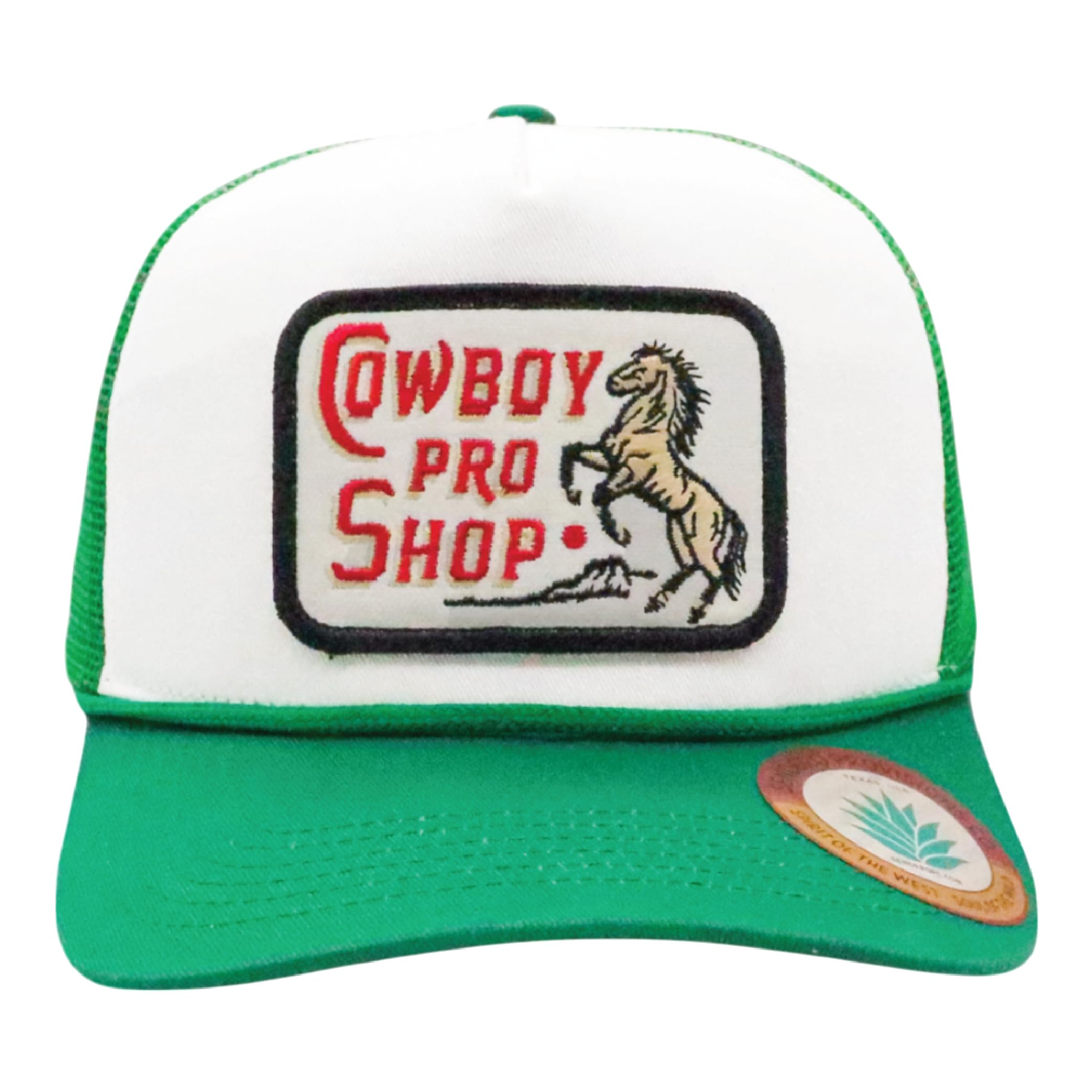 Sendero Provisions Co. Cowboy Pro Shop Snapback Hat - White/Green