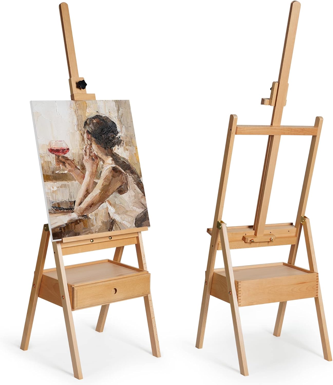 ARTIFY Large Wooden HFrame Studio Easel with Artist