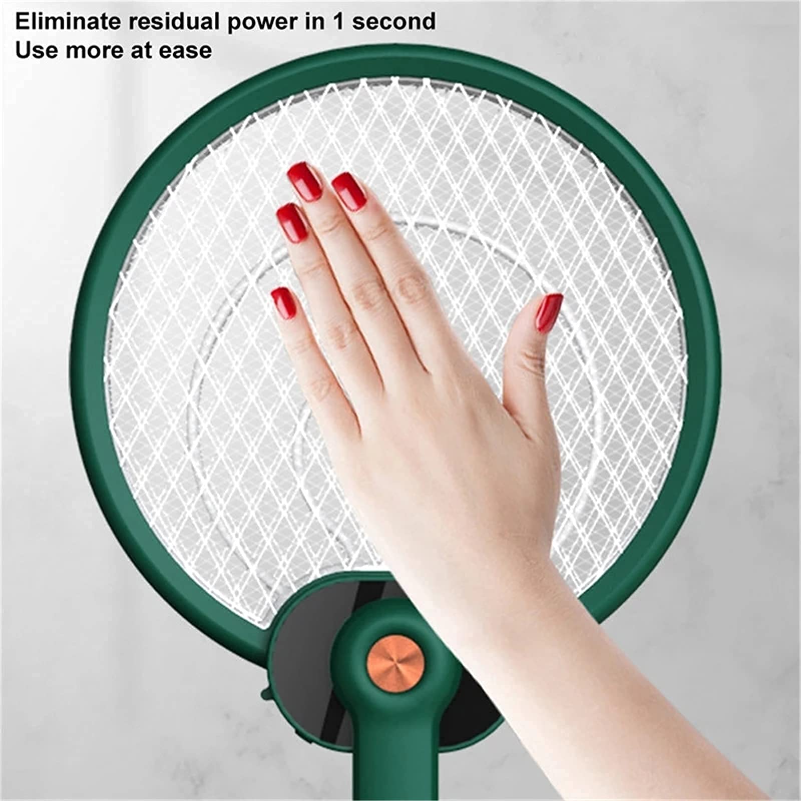 MU Swatter Eléctrico de Mosquitos, Botas Eléctricas Plegables de Mosca, Repelente de Os, Trampa de Os Interiores Y Exteriores, Trampa de Os,Azul,un Tamaño