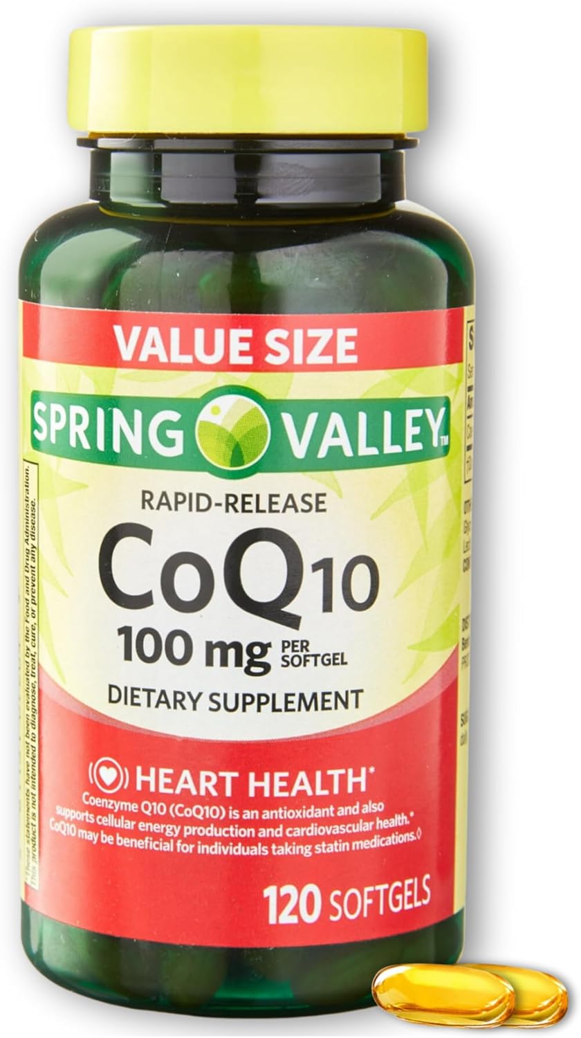 Coq10 100 mg Rapid Release Softgels, 120 Count (Pack of 1), Boxed by Fusion Shop Store