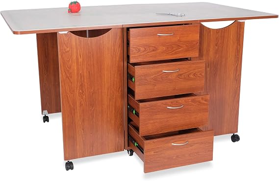 Kookaburra Cutting Table with Cutting Mat - Teak