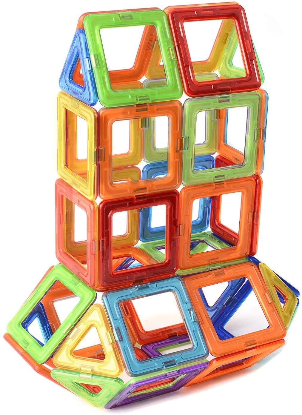 ANAB GI Magnetic Blocks – Magnetic Toys for Toddlers Kids Magnetic Building Blocks Preschool Magnet Set Magnetic Stem Toys 40 Pieces