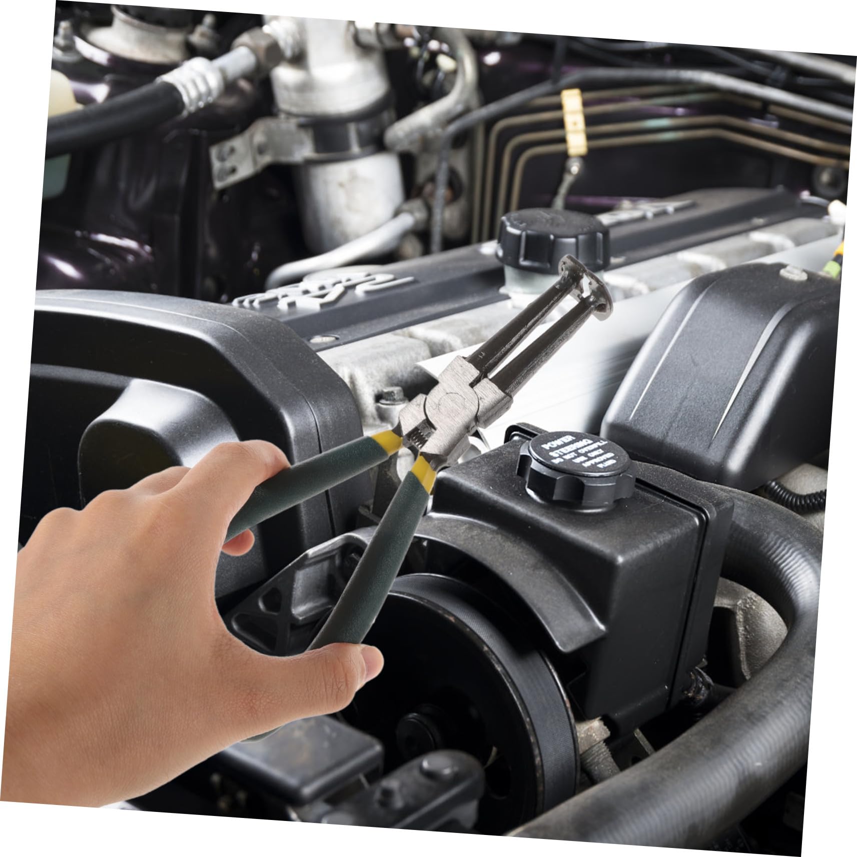 Kit de Pinces pour Segments de Piston Réglables 14 Pièces en Acier | 1 Ensemble, Prise Sécurisée, pour Maintenance et Réparation Automobile, Outil Manuel pour Mécanicien